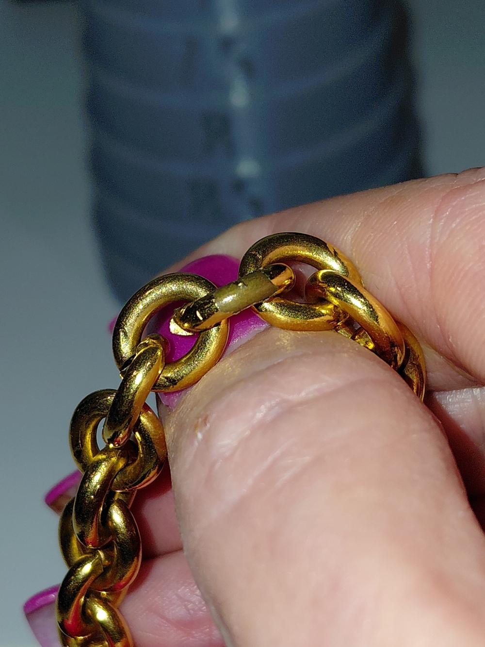 Classic Gold Plated Chanel Interlocking CC Matelasse Quilted Pendant Neclace!๐ - Picture 6 of 14